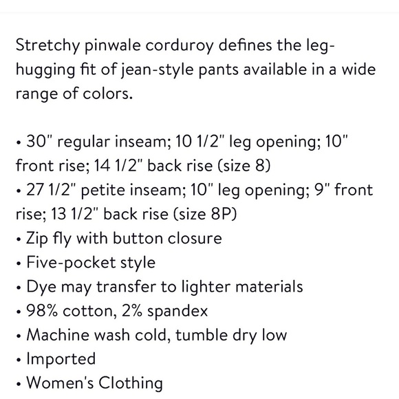 KUT from the Kloth Diana Stretch Corduroy Skinny Pants 6 - Picture 5 of 6